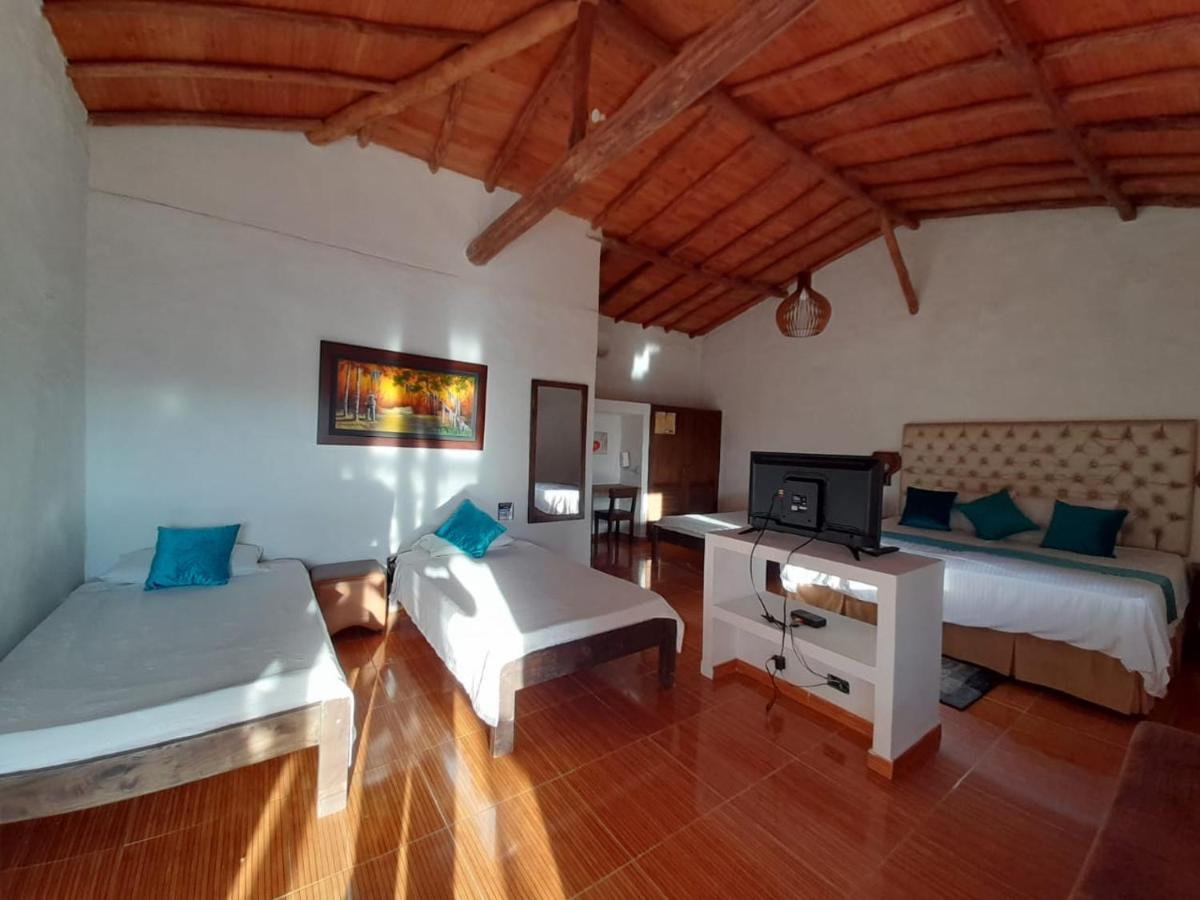 Hotel Santos De Piedra - Maranatha Barichara Exteriör bild